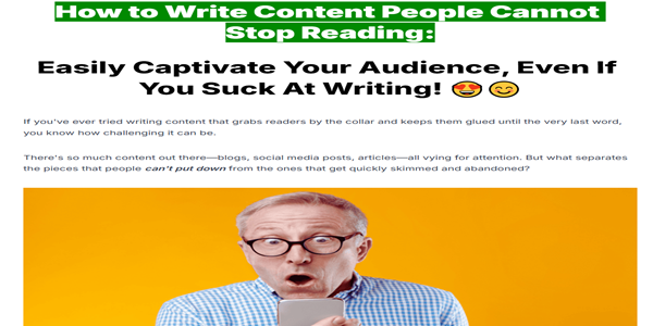 Superb Copy Writing Even You Suck