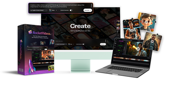 Transform your ideas into stunning, professional-grade videos with RocketVideos AI