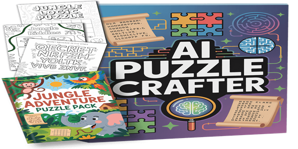 AI Puzzle Crafter: Create & Sell Puzzle Books with AI AI Puzzle Crafter: Create & Sell Puzzle Books with AI
