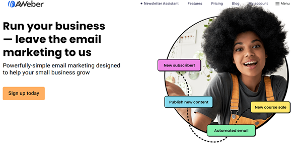 Aweber: Email marketing that helps small businesses grow faster with less work