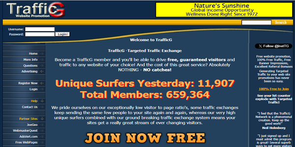 Traffic G: Free Website Promotion with Traffic Driven to your Traffic G: Free Website Promotion with Traffic Driven to your